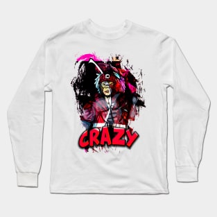 Crazy world t-shirt design Long Sleeve T-Shirt